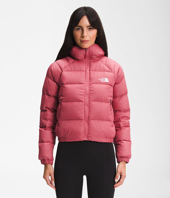 The North Face Womens Puffer Jacket Hydrenalite Hoodie 458OMZHKJ - Pink